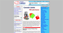 Desktop Screenshot of canadalabels.com