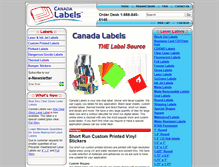 Tablet Screenshot of canadalabels.com